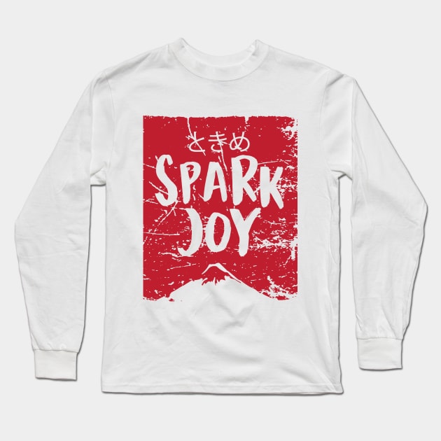 Spark Joy Long Sleeve T-Shirt by keithmagnaye